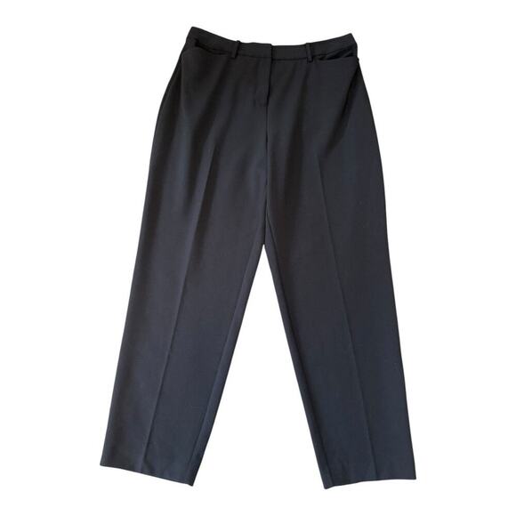 NEW Halogen Women's‎ Plus Size 14W Black Wide-Leg High Waisted Trousers NWOT - Picture 1 of 7